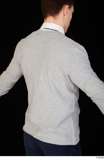 Tomas Salek business clothing dressed grey sweater upper body white…
